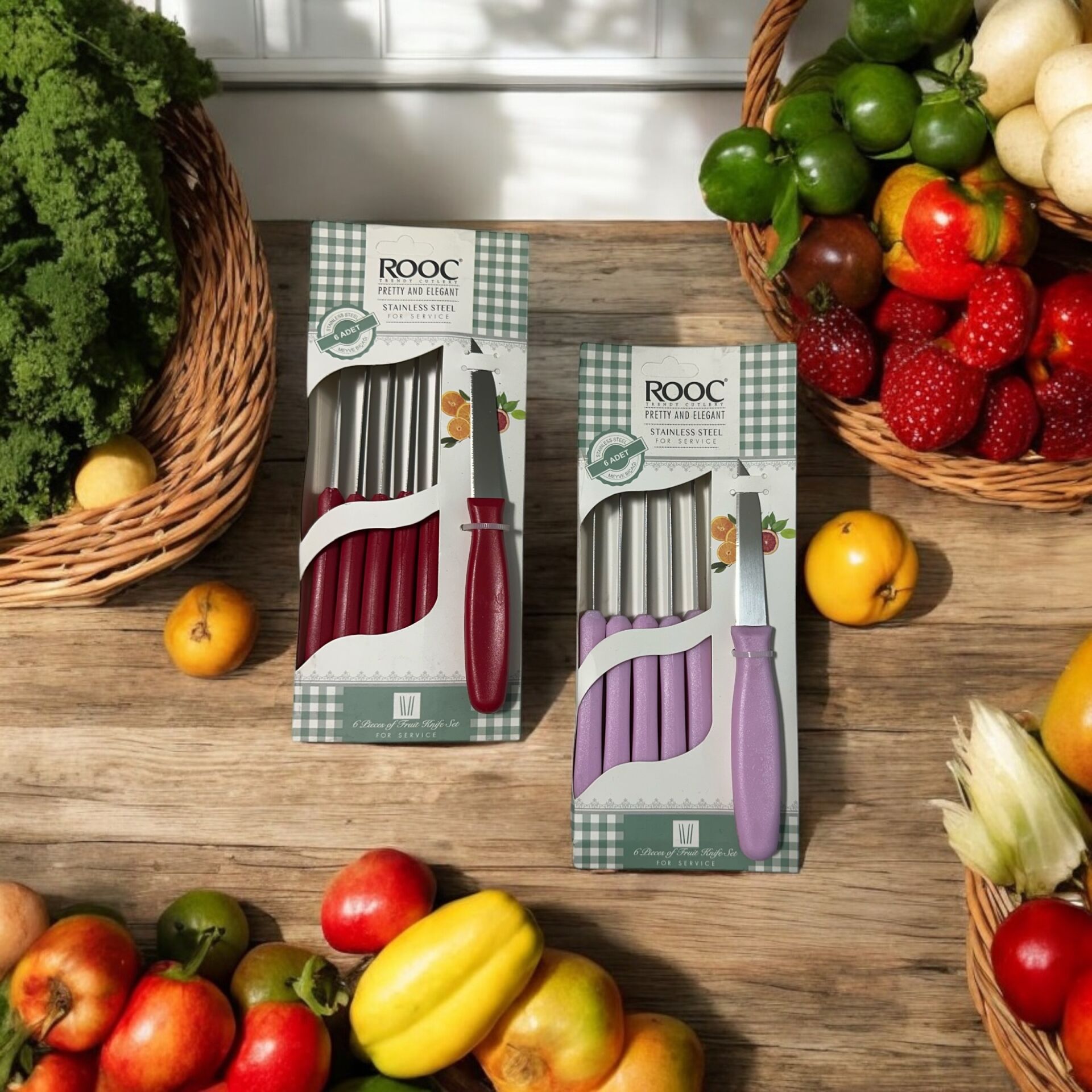 Rooc Myv06 Meyve Bıcak Setı 6Lı