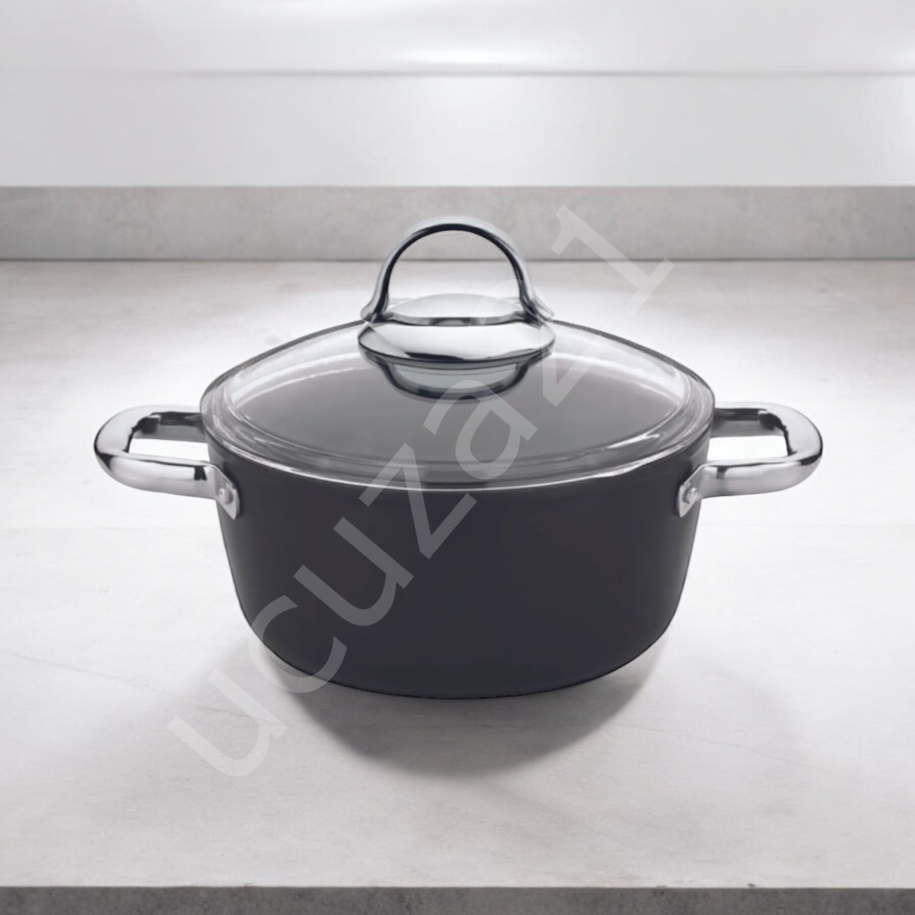 SAFLON Sf8632tt Titanium 32 Cm Basık Tencere 6.50 Litre