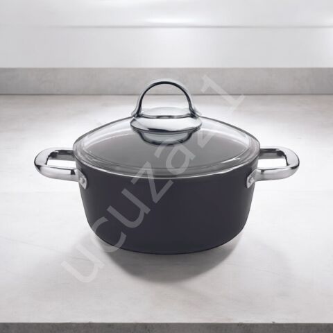 SAFLON Sf8632tt Titanium 32 Cm Basık Tencere 6.50 Litre